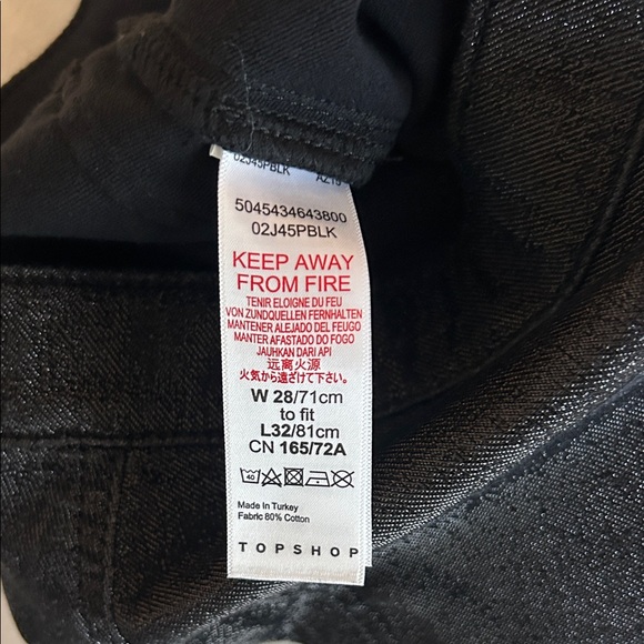 Topshop Shimmering Black High Rise Skinny Pants - Picture 7 of 8